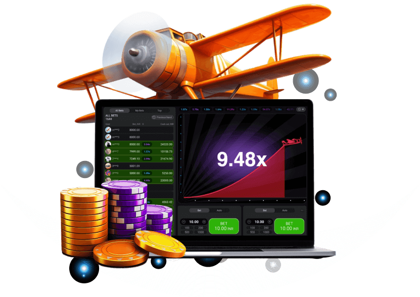 Aviator airplane illustration representing KX8 crash rounds and rising multipliers