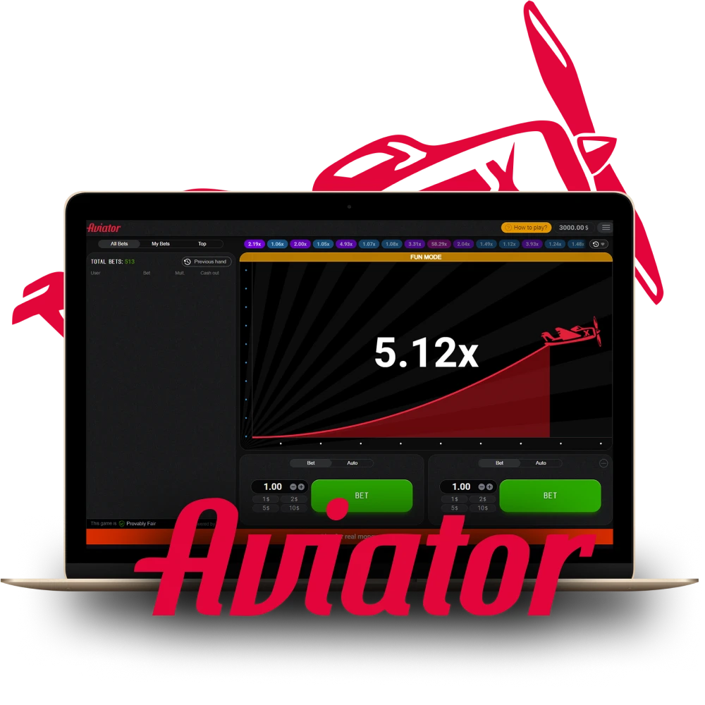 Aviator multiplayer crash round screen on KX8